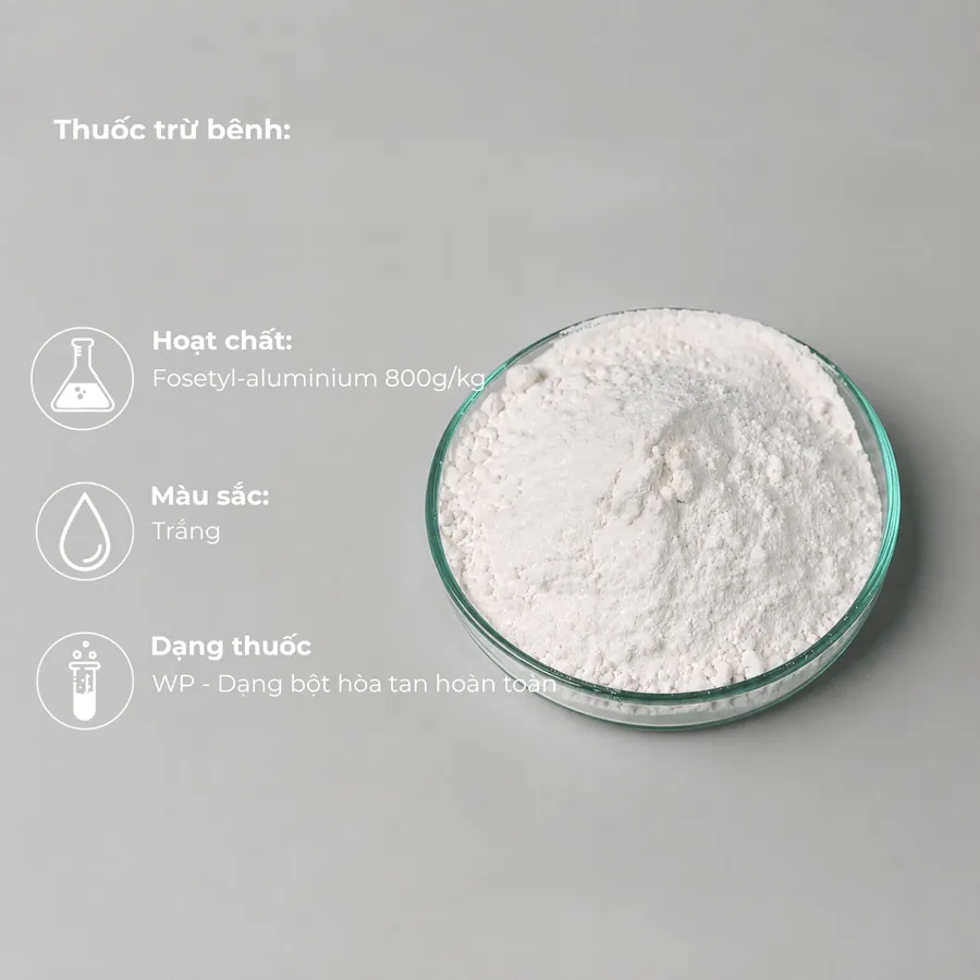 Mẫu Fosetyl Aluminium 80%(w/w) · WP