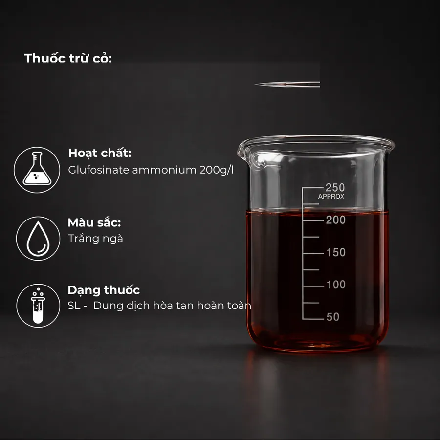 គំរូ Glufosinate Ammonium 200g/l · SL