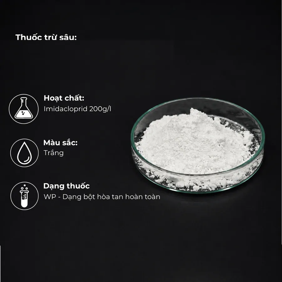 Mẫu Imidacloprid 200g/kg · WP