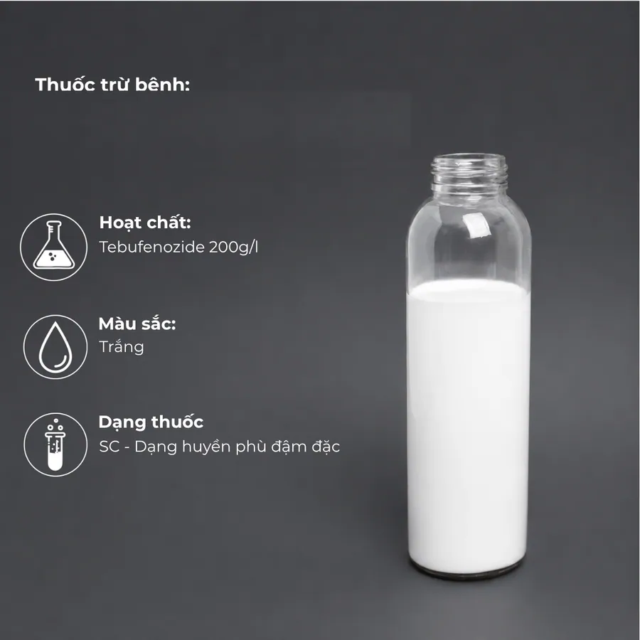 Mẫu Tebufenozide 200 g/l · SC
