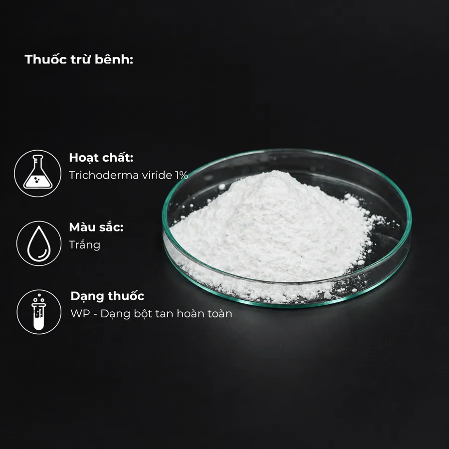 Mẫu Trichoderma viride 1% · WP