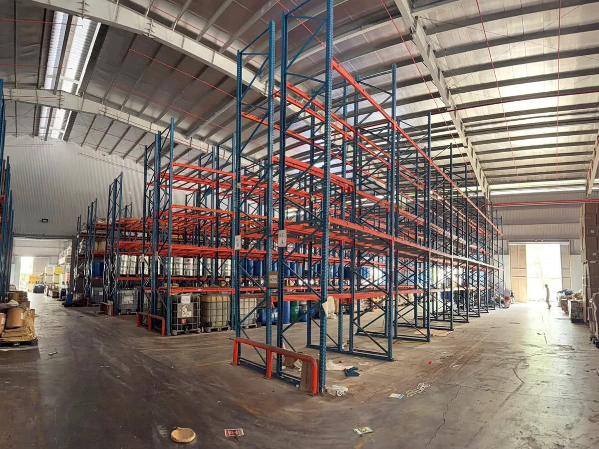 Racked warehouse at the CSA factory