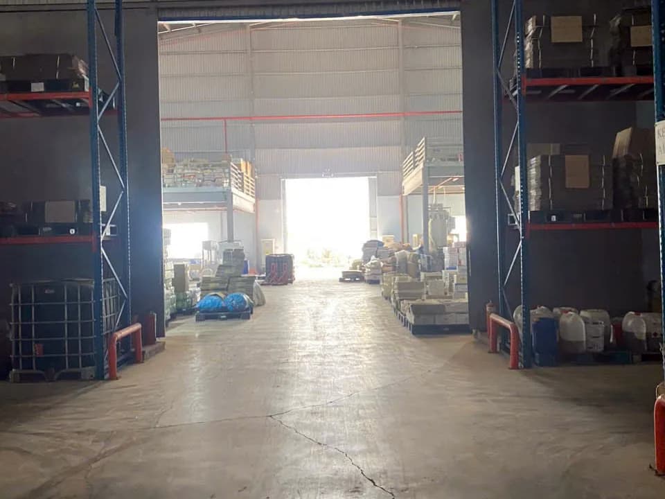 Racked warehouse at the CSA factory