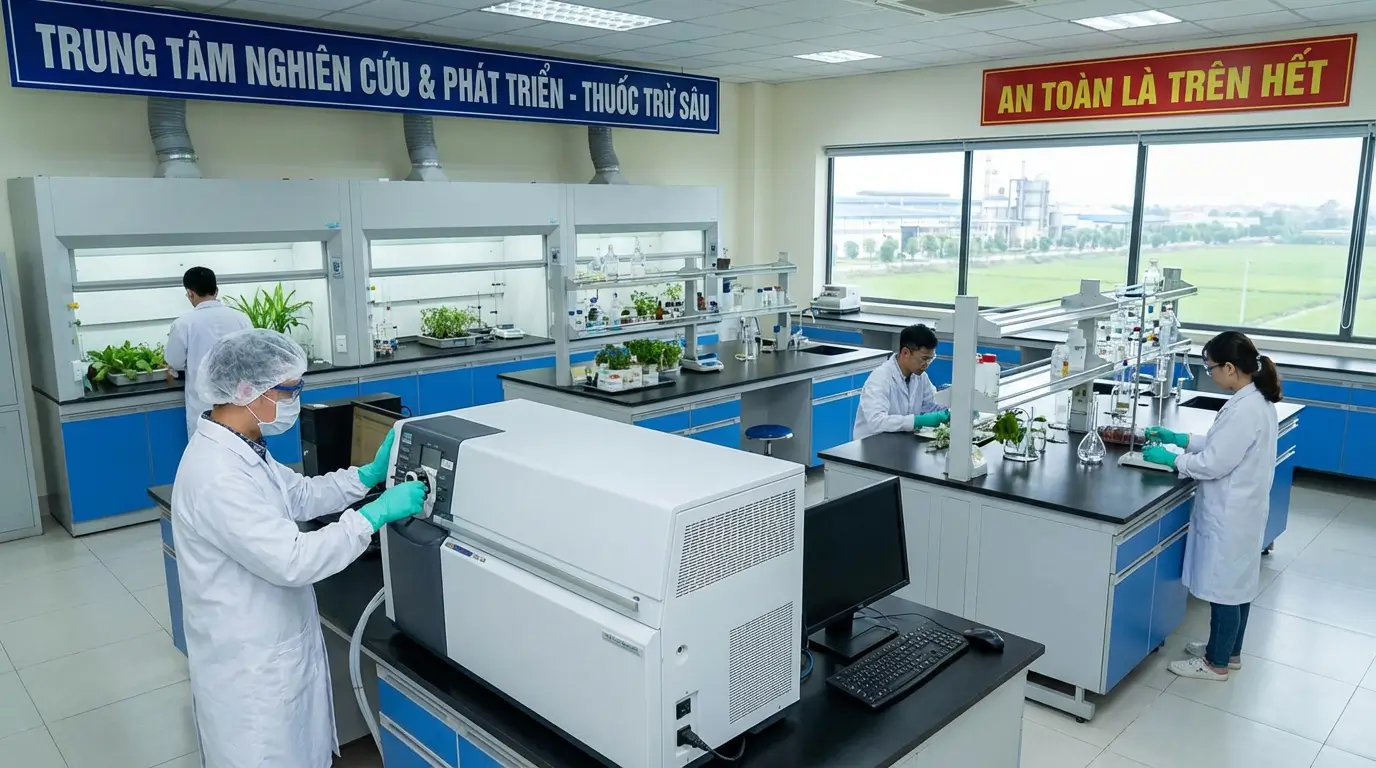 Phòng Lab phân tích HPLC/GC